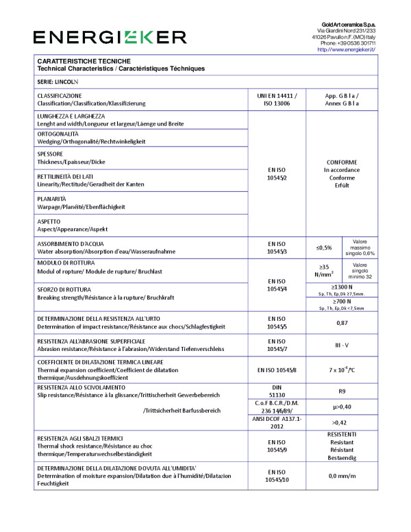 LINCOLN-UNICO_SCHEDA-TECNICA